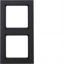 Berker MAN0203223 RAHMEN 2FACH Q.3 SCHWARZ MATT LACK