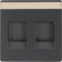 Berker MAN0206823 Z-ST M STAUBS U BF Q.x SCHWARZ MATT