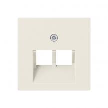 JUNG A 569-2 BFPLUA Abdeckung 2fach für IAE/UAE-Anschlussdosen cremeweiß 55 x 55 mm