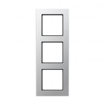 JUNG A 5583 BF AL Abdeckrahmen 3fach Aluminium 85 x 227 mm
