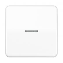 JUNG HOME Taster 1fach mit Lichtleiter, alpinweiß BT CD 17101 WW