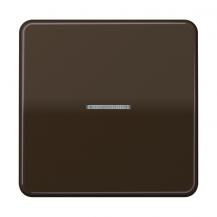 JUNG HOME BT CD 17101 BR Taster 1fach, mit Lichtleiter, braun