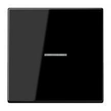 JUNG HOME Taster 1fach mit Lichtleiter, Serie LS, schwarz, Bluetooth Mesh