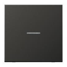 JUNG HOME Taster 1fach, mit Lichtleiter, Aluminium lackiert, Serie LS, anthrazit BT AL 17101 AN