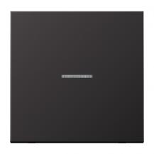JUNG HOME Taster 1fach, mit Lichtleiter, Aluminium lackiert, Serie LS, dark BT AL 17101 D