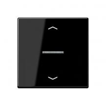 JUNG HOME BT A 17101 P SW Taster 1fach, mit Pfeilsymbolen und Lichtleiter, schwarz