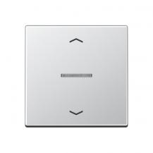 JUNG HOME Taster 1fach, mit Pfeilsymbolen und Lichtleiter, aluminium BT A 17101 P AL