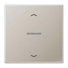 JUNG HOME Taster 1fach mit Pfeilsymbolen und Lichtleiter, Serie LS, Edelstahl, Bluetooth Mesh