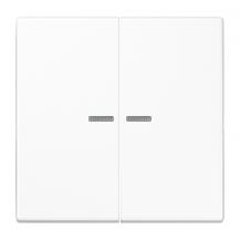 JUNG HOME Taster 2fach, alpinweiß BT LS 17102 WW
