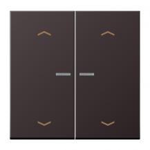 JUNG HOME BT AL 17102 P D Taster 2fach, mit Pfeilsymbolen und Lichtleiter, dark