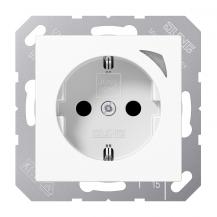 JUNG HOME Smart SCHUKO Steckdose 16 A 250 V, Safety Plus, Bluetooth Mesh, alpinweiß, BT A 1521 S WW
