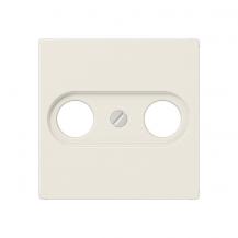 JUNG A 561 PLTV Abdeckung 1fach für Antennendosen cremeweiß 55 x 55 mm