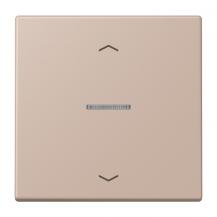 JUNG HOME Taster 1fach mit Pfeilsymbolen und Lichtleiter, Serie LS, ombre brûlée claire, Bluetooth Mesh