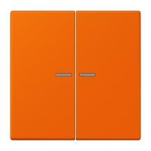 JUNG HOME Taster 2fach mit Lichtleiter, Serie LS, orange, Les Couleurs Le Corbusier, Bluetooth Mesh