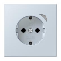 JUNG HOME Smart SCHUKO Steckdose 16 A 250 V, Safety Plus, Bluetooth Mesh, outremer pale, BT LC 1521 S 209
