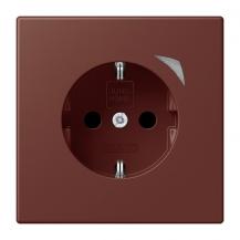 JUNG HOME SCHUKO Steckdose Energy 16 A 250 V, Safety Plus, Leistungs- und Energiemessung, terre sienne brûlée 31