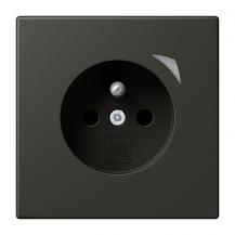 JUNG HOME Smart Steckdose 16 A 250 V, Bluetooth Mesh, Serie LS, ombre naturelle 59, BT LC 1521 F S 259  -  französisch/belgisches System