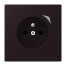 JUNG HOME Smart Steckdose Energy 16 A 250 V, Leistungs- und Energiemessung, Bluetooth Mesh, Serie LS, noir d’ivoire, BT LC 1521 F SE 248 -  französisch/belgisches System