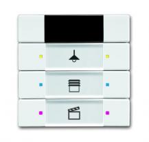 ABB 6129/01-84-500 SBI/U3.1.1, Solo, Bedienteil mit IR, 3-fach, weiß