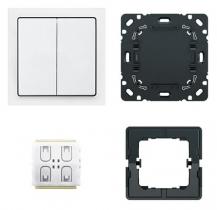 Busch-Jaeger 6716 UJ-84 Smart Switch Komplettset 4-fach Funk Zigbee studioweiß future® linear 2CKA006710A0010
