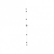ABB STRIEBEL & JOHN TZ208 Stangenverschluss Inkl. Schlosskörper, 8RE=1200 mm Ersatzteil für TwinLine-Schrankserie