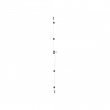 ABB STRIEBEL & JOHN TZ209 Stangenverschluss Inkl. Schlosskörper, 9RE=1350 mm Ersatzteil für TwinLine-Schrankserie