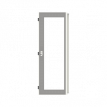 ABB STRIEBEL & JOHN TZT209L Transparente Tür 2FB/9RE, Tür links mit Sichtscheibe Zubehör TwinLine Schrankserie