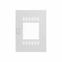 ABB STRIEBEL & JOHN AZT620W AK600 Tür 2R, wifi mit Lüftungsöffnungen und Kunststoffeinsatz
