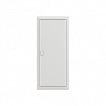 ABB STRIEBEL & JOHN UK660N4 Stromkreisverteiler, Unterputz, 60 Platzeinheiten, mit Tür und Blendrahmen Schutzklasse II, Schutzart IP30