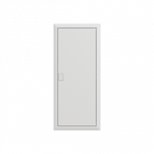 ABB STRIEBEL & JOHN UK660K Stromkreisverteiler K, Unterputz, 60 Platzeinheiten, mit Tür und Blendrahmen Schutzklasse II, Schutzart IP30