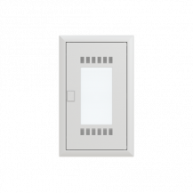 ABB STRIEBEL & JOHN UK636MW Media-Verteiler, Unterputz, 3-reihig, Wifi Tür, Schutzklasse II, Schutzart IP30