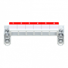 ABB STRIEBEL & JOHN ZE335 Patchpanel 6 fach, leer, Keystone