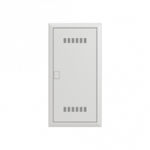 ABB STRIEBEL & JOHN UK648MVH Mediaverteiler, 4-reihig, belüftete Tür, Schutzklasse II, Schutzart IP30 für Homeway