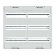ABB STRIEBEL & JOHN 2V00A Reiheneinbaugeräte-Modul, Reihenabstand 125mm, 3RE/BH00, 2FB Modul montiert auf EDF-Profil