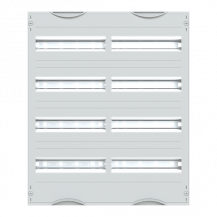 ABB STRIEBEL & JOHN 2V0A Reiheneinbaugeräte-Modul, Reihenabstand 125mm, 4RE/BH0, 2FB Modul montiert auf EDF-Profil
