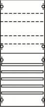 ABB STRIEBEL & JOHN 1V02A Sammelschienen-Modul, Sammelschienen-System, Klemmen, 4RE/BH0, 1 FB Modul montiert auf EDF-Profil