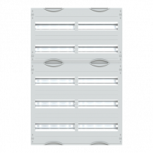 ABB STRIEBEL & JOHN 2V1A Reiheneinbaugeräte-Modul, Reihenabstand 125mm, 5RE/BH1, 2FB Modul montiert auf EDF-Profil