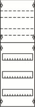ABB STRIEBEL & JOHN 1V1KA Reiheneinbaugeräte-Modul, Reihenabstand 125mm, 5RE/BH1, 1FB Modul montiert auf EDF-Profil