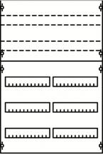 ABB STRIEBEL & JOHN 2V1KA Reiheneinbaugeräte-Modul, Reihenabstand 125mm, 5RE/BH1, 2FB Modul montiert auf EDF-Profil
