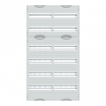 ABB STRIEBEL & JOHN 2V2A Reiheneinbaugeräte-Modul, Reihenabstand 125mm, 6RE/BH2, 2FB Modul montiert auf EDF-Profil