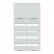 ABB STRIEBEL & JOHN 2V2KA Reiheneinbaugeräte-Modul, Reihenabstand 125mm, 6RE/BH2, 2FB Modul montiert auf EDF-Profil