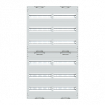 ABB STRIEBEL & JOHN 2V23A Reiheneinbaugeräte-Modul, Reihenabstand 125mm, 6RE/BH2, 2FB Modul montiert auf EDF-Profil