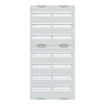 ABB STRIEBEL & JOHN 2V3A Reiheneinbaugeräte-Modul, Reihenabstand 125mm, 7RE/BH3, 2FB Modul montiert auf EDF-Profil