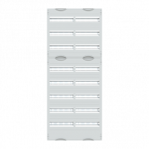 ABB STRIEBEL & JOHN 2V4A Reiheneinbaugeräte-Modul, Reihenabstand 125mm, 8RE/BH4, 2FB Modul montiert auf EDF-Profil
