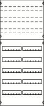 ABB STRIEBEL & JOHN 2V4KA Reiheneinbaugeräte-Modul, Reihenabstand 125mm, 8RE/BH4, 2FB Modul montiert auf EDF-Profil