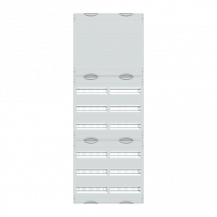 ABB STRIEBEL & JOHN 2V5KA Reiheneinbaugeräte-Modul, Reihenabstand 125mm, 9RE/BH5, 2FB Modul montiert auf EDF-Profil
