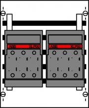 ABB STRIEBEL & JOHN ED13TA Kombi-Set SS-System 2RE /BH000, 1FB Kombi-Set, montiert auf EDF-Profil