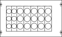 ABB STRIEBEL & JOHN ED21EA Kombi-Set D0-Elemente 2RE / BH000, 2FB Kombi-Set, montiert auf EDF-Profil