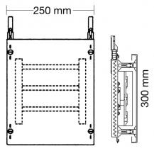 ABB STRIEBEL & JOHN ED55A Kombi-Set SS-System 2RE / BH000, 1FB Kombi-Set, montiert auf EDF-Profil