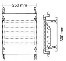 ABB STRIEBEL & JOHN ED71SA Kombi-Set SS-System 2RE / BH000, 1FB Kombi-Set, montiert auf EDF-Profil